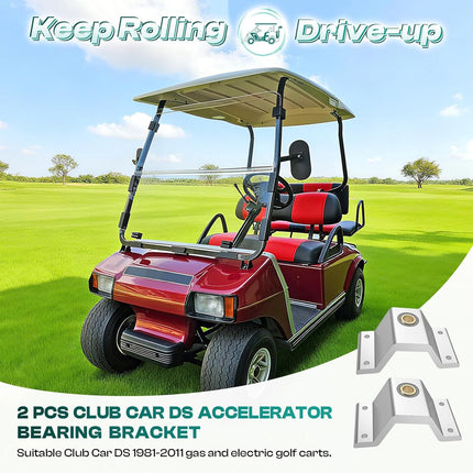 Golf Cart Accelerator Bearing Brackets for Club Car DS 1981-2011 Carts, Rod Bracket OEM 1011694 -