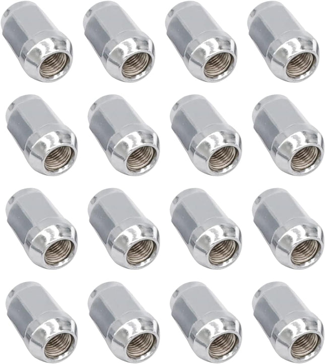 Golf Cart Chrome Lug Nuts Suitable for Yamaha/GEM Models 12MMx1.25-Pack of 16 V1259-DP01-A-5455