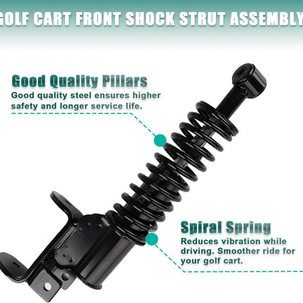 Golf Cart Front Shock Strut Assembly, EZGO Driver Side and Passenger Shocks Fits for RXV 2008-Up Carts, OEM 603024, 601246 -