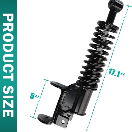 Golf Cart Front Shock Strut Assembly, EZGO Driver Side and Passenger Shocks Fits for RXV 2008-Up Carts, OEM 603024, 601246 -