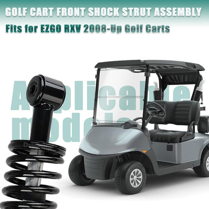 Golf Cart Front Shock Strut Assembly, EZGO Driver Side and Passenger Shocks Fits for RXV 2008-Up Carts, OEM 603024, 601246 -
