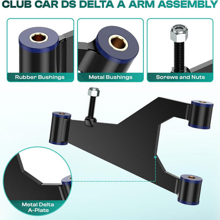 Golf Cart Delta A-Plate Sub Assembly for Club Car DS 1993-UP Gas and Electric Carts OEM 1016353 2 Pcs -