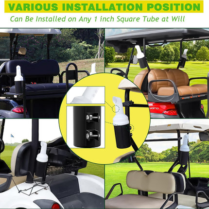 Golf Cart No-Drilling Sand Bottle Assembly Universal for Club Car EZGO Yamaha Models 1 pc -