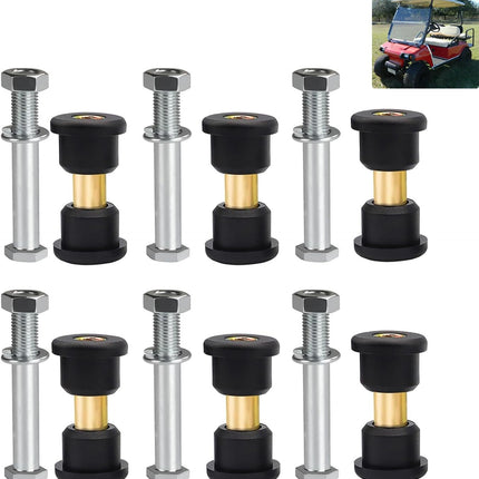 Rear Leaf Spring for Club Car DS, Polyurethane Bushing and Sleeve Screw Kit DS 1992-Up Golf Carts, OEM 1015583 1012303 8755 -
