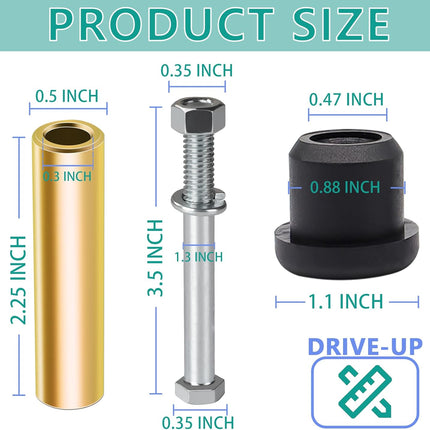 Rear Leaf Spring for Club Car DS, Polyurethane Bushing and Sleeve Screw Kit DS 1992-Up Golf Carts, OEM 1015583 1012303 8755 -