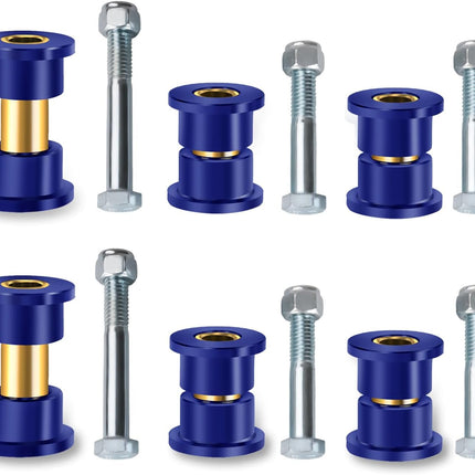 Club Car DS Bushings and Sleeve Kit, Polyurethane Kit Fits for Front Upper A Arm Suspension 1992-up Models, Replaces OEM 1016346 -