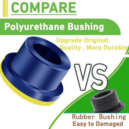 Club Car DS Bushings and Sleeve Kit, Polyurethane Kit Fits for Front Upper A Arm Suspension 1992-up Models, Replaces OEM 1016346 -