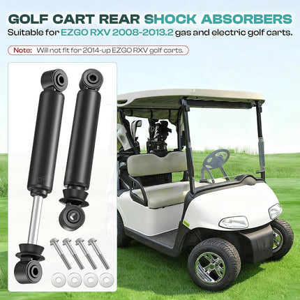 Rear Shock Absorbers for EZGO RXV Golf Cart Gas Electric Models 2008-2013.2,Replaces 603637 611724 -