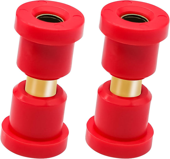 Golf Cart Red Polyurethane Bushings Sleeves Kit for Club Car DS 1992-UP Models Front Leaf Spring OEM
