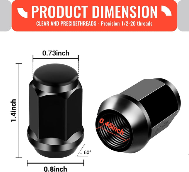 Golf Cart Wheel Lug Nuts Chrome Nuts for EZGO Club Car Gas and Electric Models – product detail
