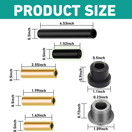 Club Car Polyurethane Bushing Kit, Front & Rear Suspension and A Arm Kit for Precedent 2004-Up G&E Golf Cart, OEM 102506601, 102506401, 102956201, 102956201 -