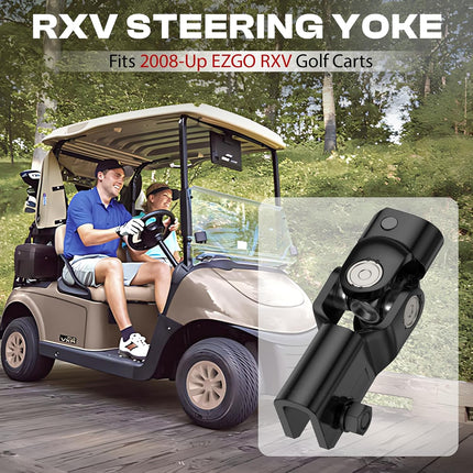 Golf Cart Steering Yoke Assembly for EZGO RXV 2008-up Gas and Electric Models, Replaces OEM 604613 -