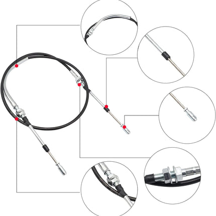 Golf Cart Transmission Shift Forward Reverse Cable for 1994-1997 Club Car DS Models, OEM 1012326 1013085 1018510-02 -