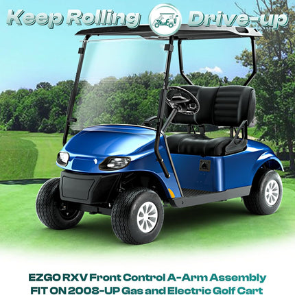 EZGO RXV Front Control A-Arm Assembly, Golf Cart Suspension Fits for 2008-Up Gas and Electric Carts, OEM 604654, 608089 -