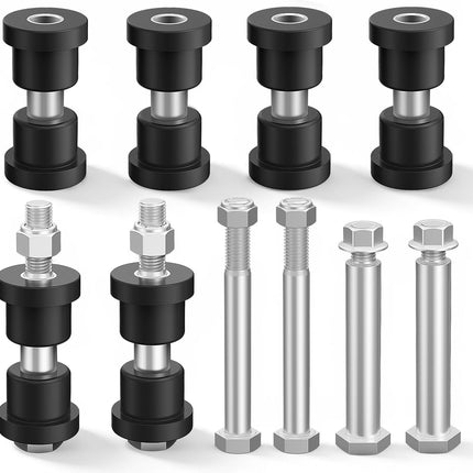 Golf Cart Rear Leaf Spring Bushings Kit for EZGO TXT 1994-up Gas and Electric Carts, Bushing Sleeves with Screws Nuts, Replace OEM 1015583, 70289G0 -