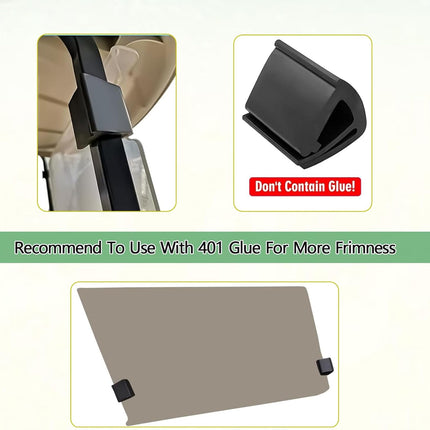 Universal Golf Cart Windshield Retaining Clips and Speaker Mount Fits for Yamaha, Club Car, EZGO -