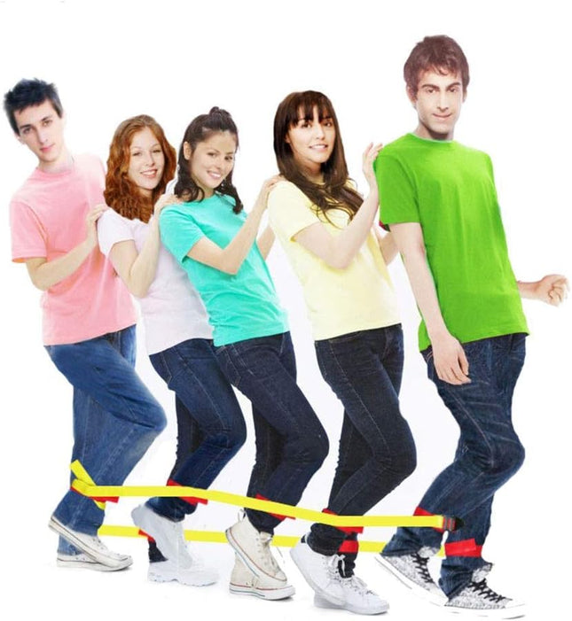 Cooperative Band Walker 5-Legged Race Set Game Teamwork Training for Children Adult 6-Legged 2 Sets – product detail