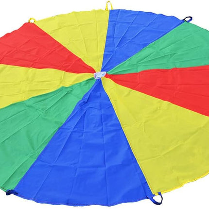Parachute for Kids 6' with 9 Handles Game Toy Play -