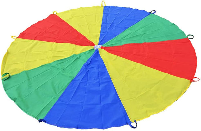 Parachute for Kids 6' with 9 Handles Game Toy Play V1259-DP01-A-5494
