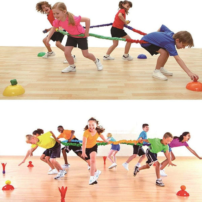 18ft Elastic Fleece Cooperative Stretchy Band Integrations Dynamic Movement Exercise Latex Creative