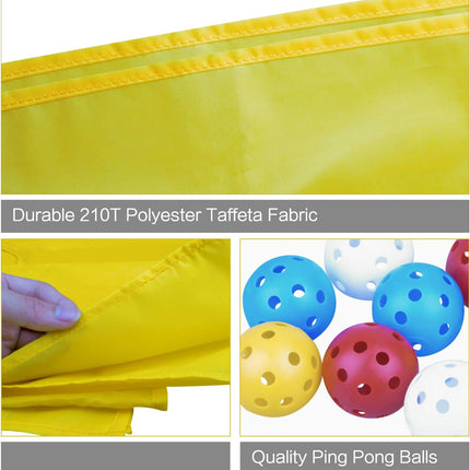 Hole Tarp Team Building Exercise Activities Games Teamwork Group Learning Fun Playing Yellow - 85''Lx57''W