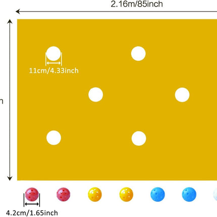Hole Tarp Team Building Exercise Activities Games Teamwork Group Learning Fun Playing Yellow - 85''Lx57''W
