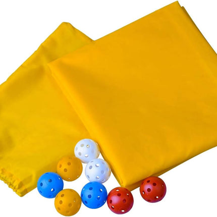 Hole Tarp Team Building Exercise Activities Games Teamwork Group Learning Fun Playing Yellow - 85''Lx57''W