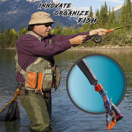 Cal Coast Cali Clip Drop Shot Weight and Hook Holder — Durable Molded Plastic Keeper to Prevent Line Snagging Includes a Fishing that can Hold Lures 3 Sizes Red Pack of