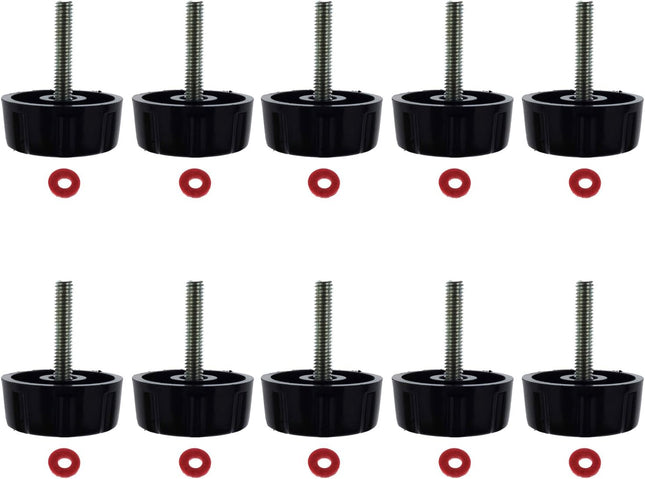 10 Pack Screws Nuts Caps for Fishing Spinning Reels Knob Power Handle Grip V1259-DP01-A-550