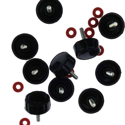 10 Pack Screws Nuts Caps for Fishing Spinning Reels Knob Power Handle Grip