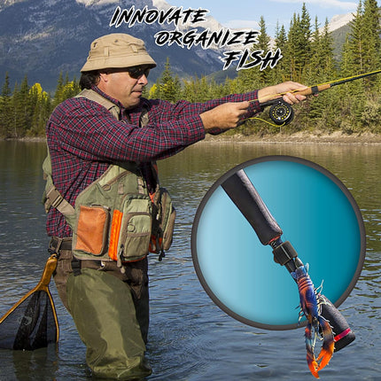 Cal Coast Cali Clip Drop Shot Weight and Hook Holder — Molded Plastic Keeper to Prevent Line Snagging Includes a Fishing That can Hold Lures 3 Sizes (Multicolor) -