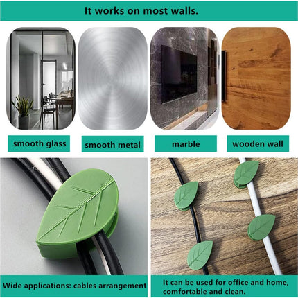 60 Pcs Plant Climbing Wall Fixture Clips Acrylic Self-Adhesive Sticker Fixer Vine Traction Invisible Holder Green Leaf Vines Hook Fixing Clip Indoor Outdoor Decoration - 60PCS