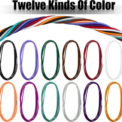 12 Trash Can Rubber Bands 13-30 Gallon Garbage Cans, 3.28 ft, Colorful Large for Home Kitchen Office Indoor and Outdoor Party -