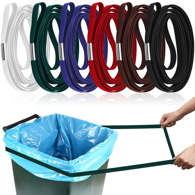 6 Pieces Trash Can Rubber Bands Suitable for 60-98 Gallon Cans Perimeter from 102 Inches to