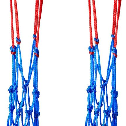 2 Pieces Shot Put Carrier Track and Field Equipment Net Shotput Bags for 8 lb Ball Training Carry (Red Blue) -