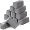 12 Pack Microfiber Applicator Pads Suede Car Detailing Sponge Ceramic Coating for Cars Graphene Metal Plastic Trim Spray Applying Wax(Gray) Gray