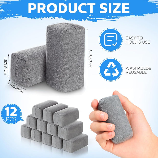 12 Pack Microfiber Applicator Pads Suede Car Detailing Sponge Ceramic Coating for Cars Graphene Metal – product detail