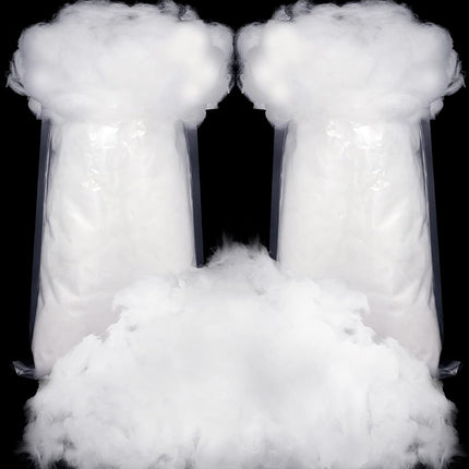 Fake Snow Decor Fiber Artificial Cotton Fluffy Indoor Decoration for Winter Mantle Christmas Decoration(120 g) - 120 g