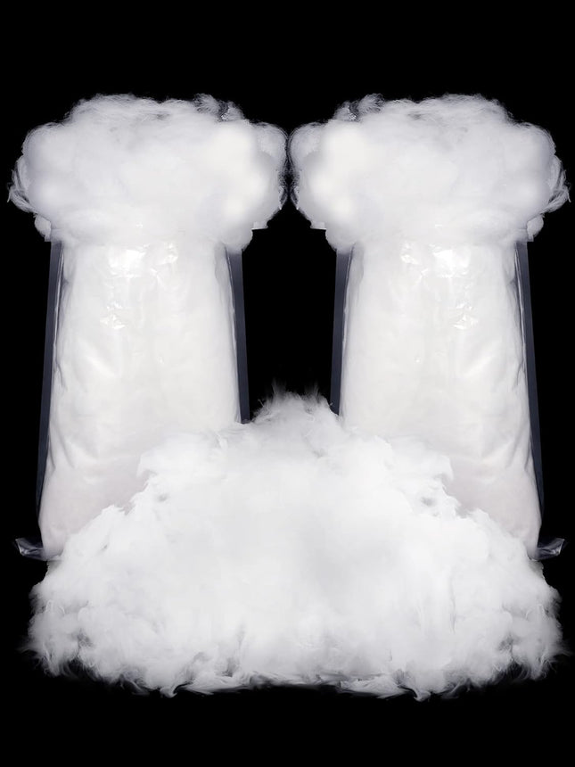 Fake Snow Decor Fiber Artificial Cotton Fluffy Indoor Decoration for Winter Mantle Christmas Decoration(120
