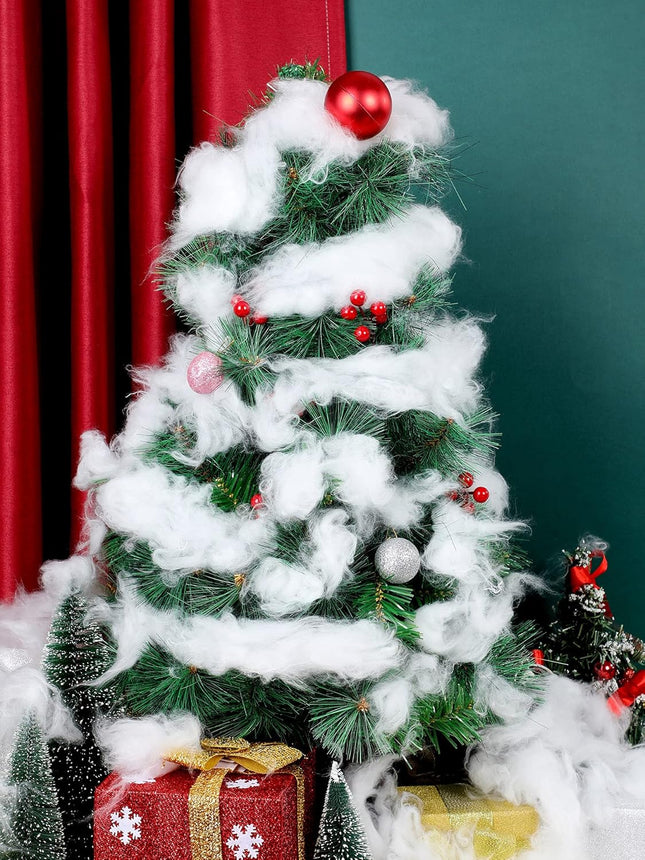 Fake Snow Decor Fiber Artificial Cotton Fluffy Indoor Decoration for Winter Mantle Christmas – product detail