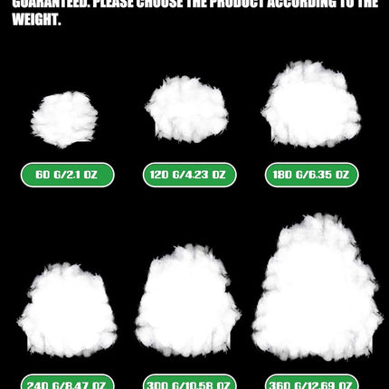 Fake Snow Decor Fiber Artificial Cotton Fluffy Indoor Decoration for Winter Mantle Christmas Decoration(120 g) - 120 g