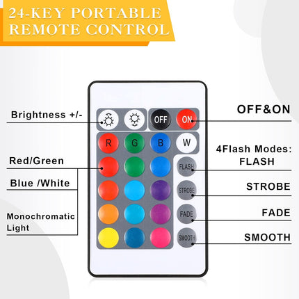 4 Pieces Wood LED Display Light Base Crystal Stand Remote Control Round 16 Lighting Modes Wooden Lighted Holder Colorful Pedestal for Glass Resin Ball(Black) black -