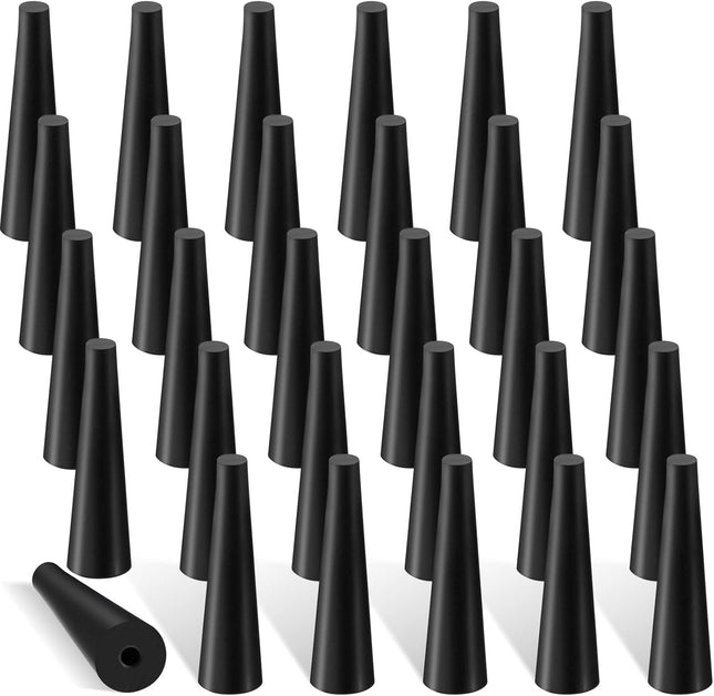 60 Pcs Pool Solar Panels Repair Plugs Heater Kit for Swimming Panels Black (0.250)