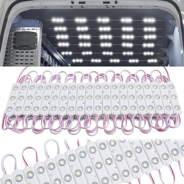 12V 300 LEDs Interior Van Light White LED Ceiling Lighting Kits for RV Truck Boats Bus Cargo Trailers