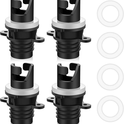 4 Pcs Inflatable Kayak Pump Adapter Compatible with Halkey Roberts Valve Paddle Board Air Hose Replacement Accessories for Boat Bed -