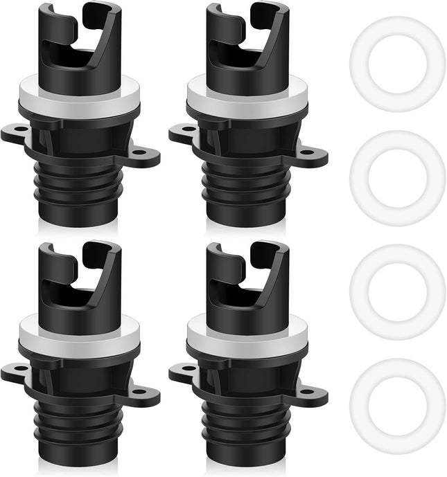 4 Pcs Inflatable Kayak Pump Adapter Compatible with Halkey Roberts Valve Paddle Board Air Hose Replacement
