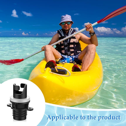 4 Pcs Inflatable Kayak Pump Adapter Compatible with Halkey Roberts Valve Paddle Board Air Hose Replacement Accessories for Boat Bed -