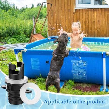 4 Pcs Inflatable Kayak Pump Adapter Compatible with Halkey Roberts Valve Paddle Board Air Hose Replacement Accessories for Boat Bed -