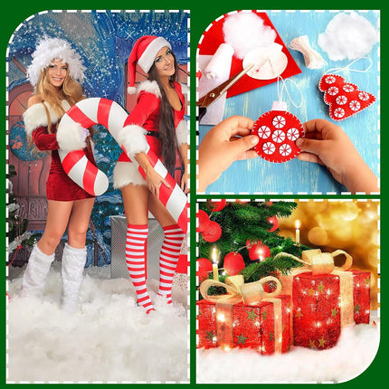 Fake Snow Decor Artificial Fluffy Fiber Stuffing White for Tree Covering Home and Party Decorations(480 G) - 480 G