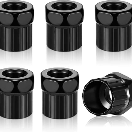 6 Pcs Bike Freewheel Remover Mountain Cassette Removal Tool Black Lockring for Repairing -